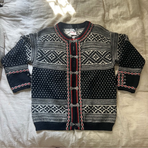 Dale of Norway Faire Isle Cardigan Sweater Vintage - Picture 1 of 8